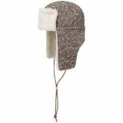 Tweed Lambswool Lapeer Fliegermütze By Lierys