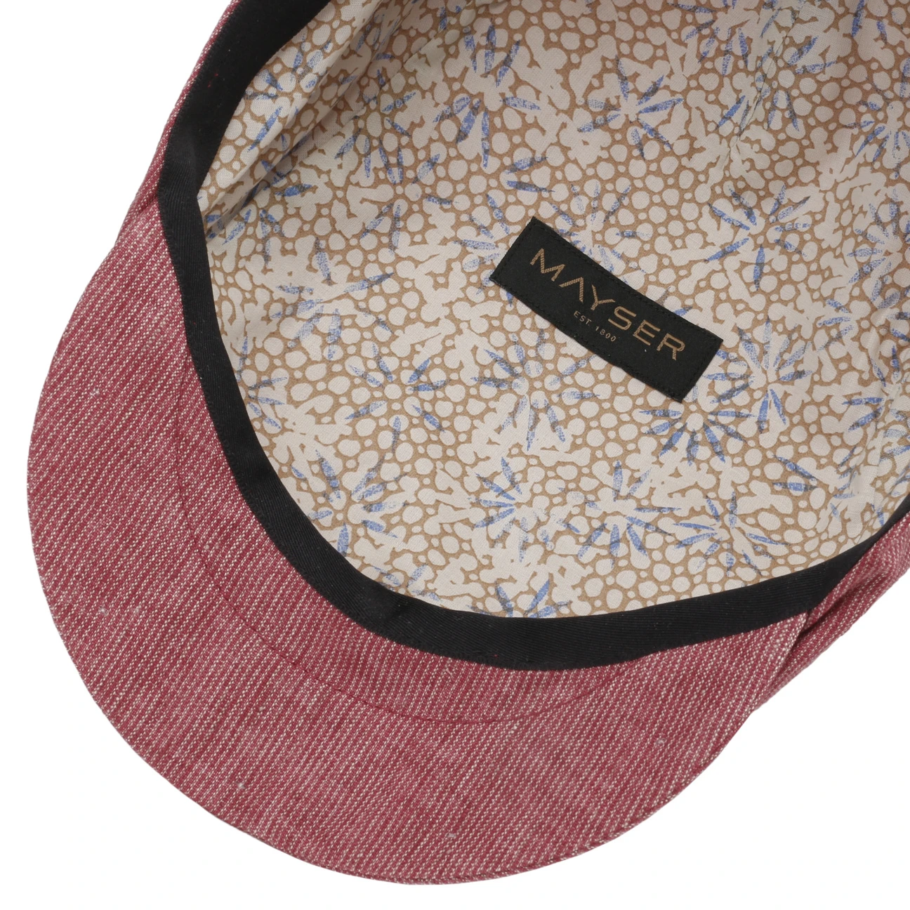 Matteo Stripes Leinen Schirmmütze By Mayser – Bild 3